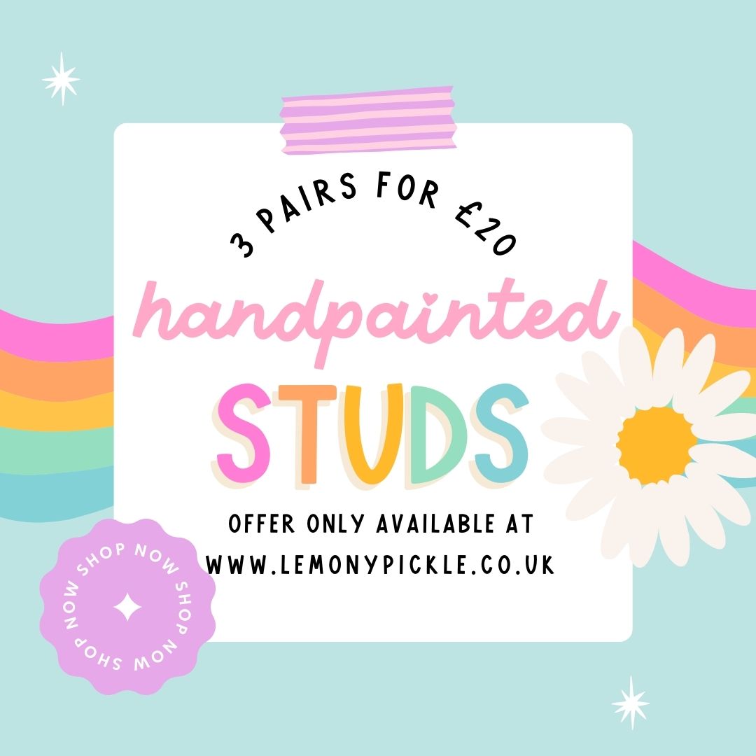 Capybara Earrings | Handpainted Wooden Studs