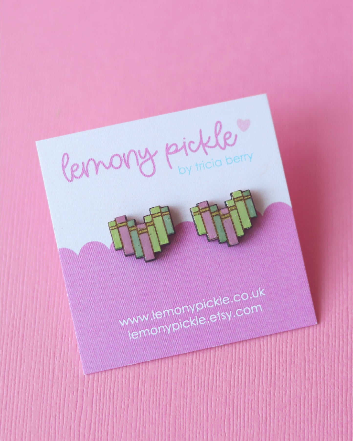 Book Lover Earrings | Hand Painted Wooden Studs