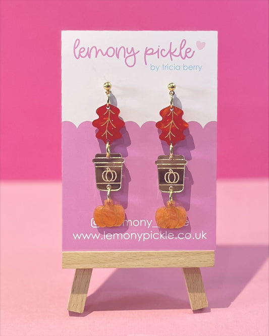 Pumpkin Spice Season | Acrylic Earrings