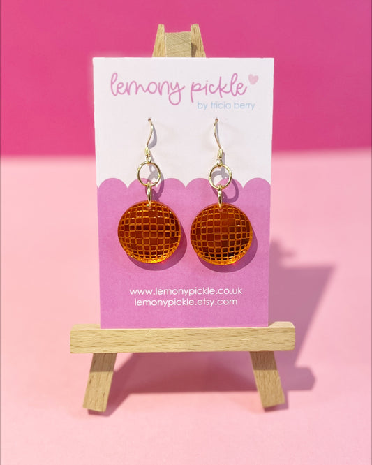 Showgirl Inspired | Orange Disco Balls