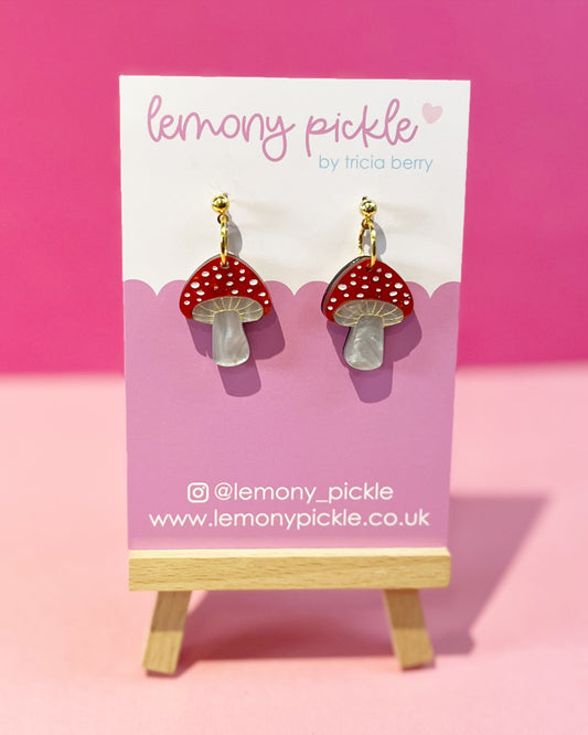 Mushrooms | Acrylic Earrings
