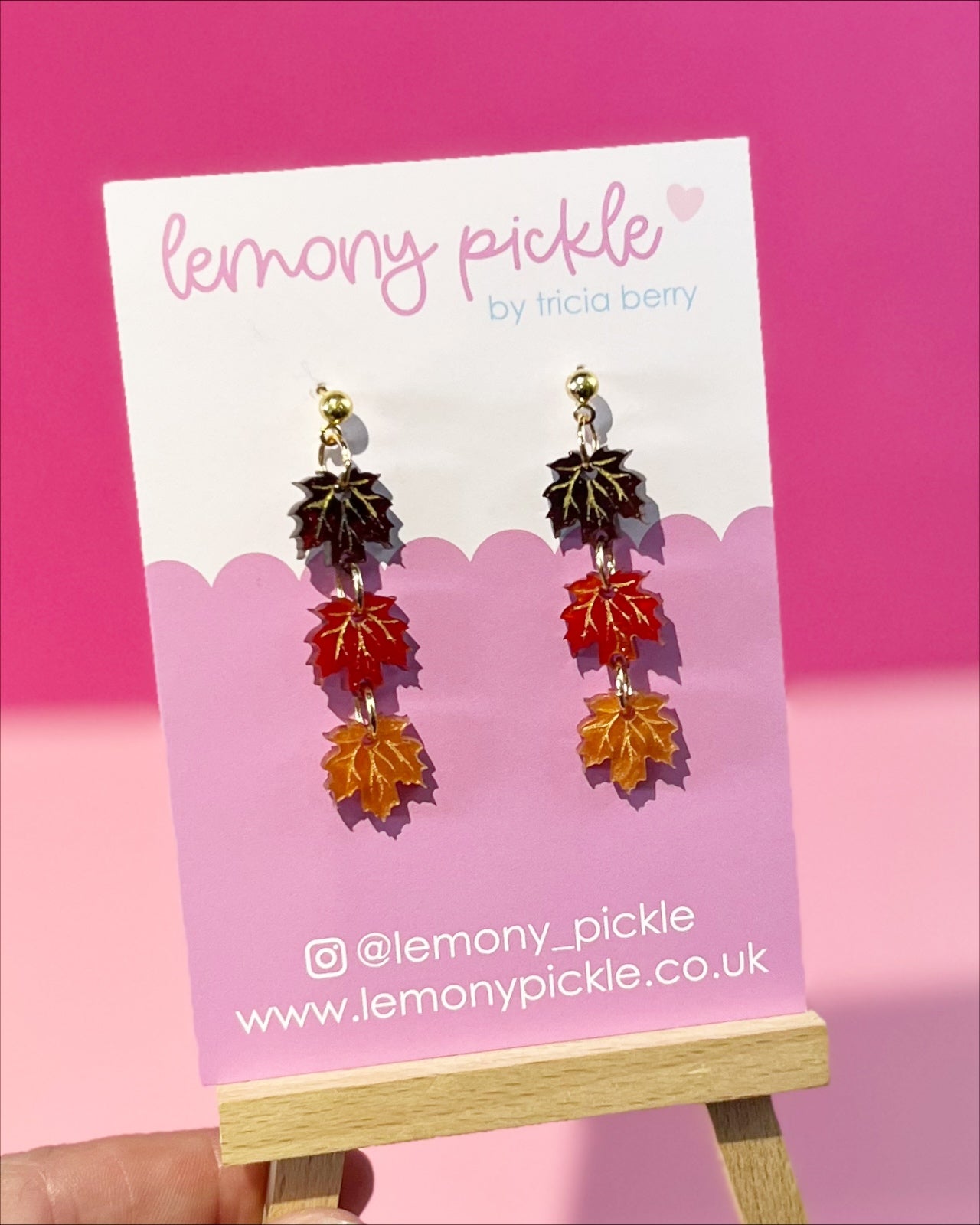 Maple Leaves | Acrylic Earrings