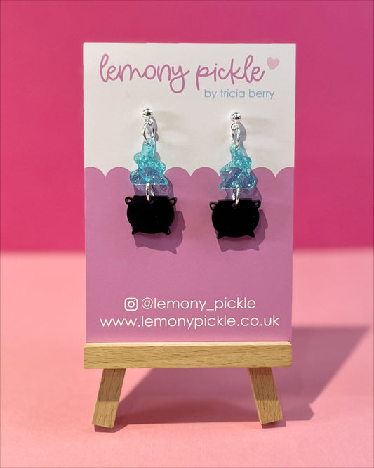 Witchy Cauldron | Acrylic Earrings