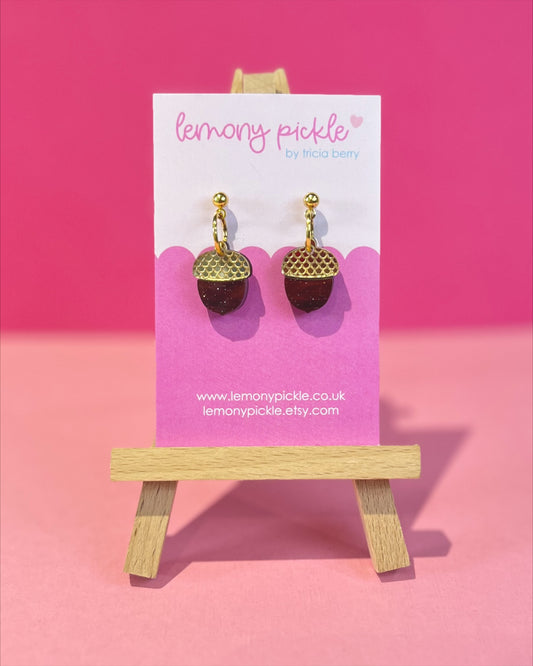Acorns | Acrylic Earrings