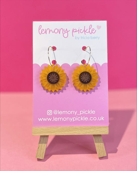 Sunflowers | Acrylic Earrings