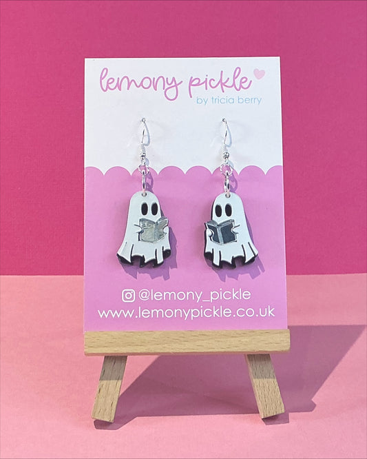 Reading Ghosts | Acrylic Earrings