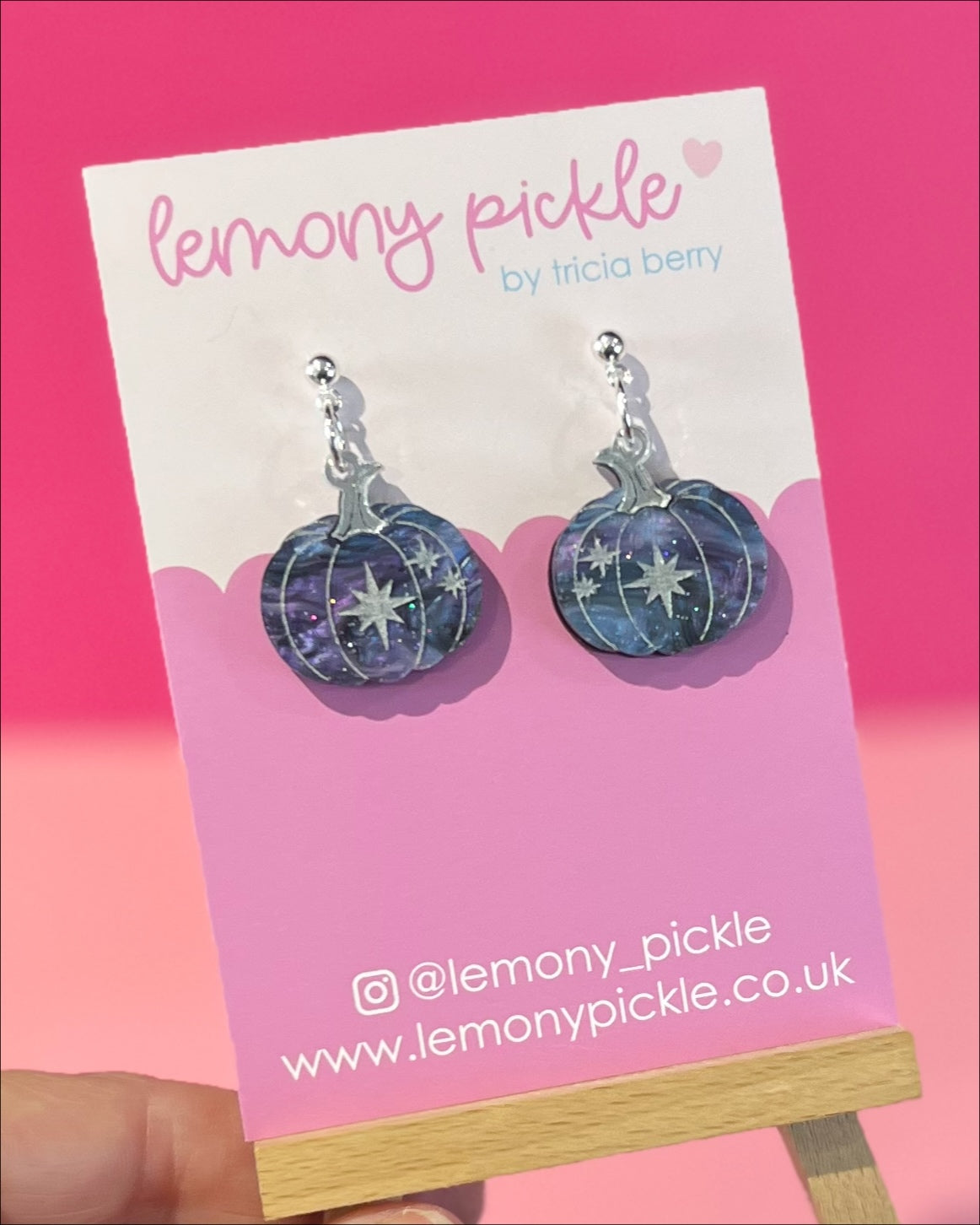 Celestial Pumpkins | Acrylic Earrings