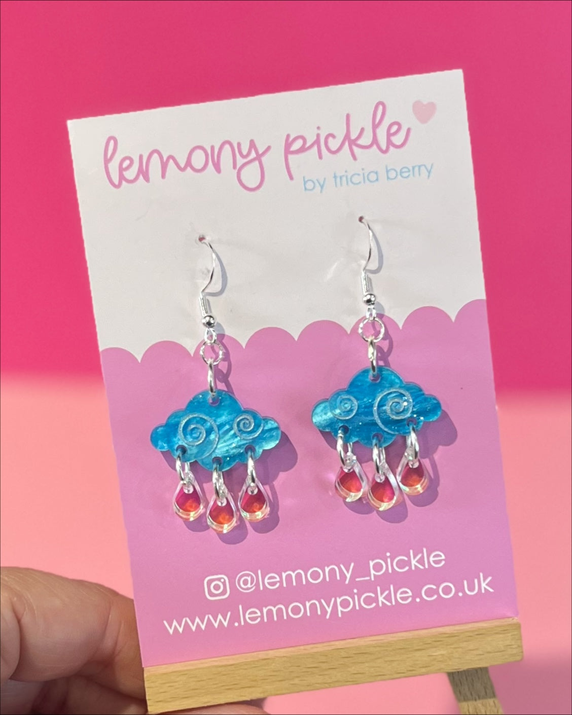 Rain Clouds | Acrylic Earrings