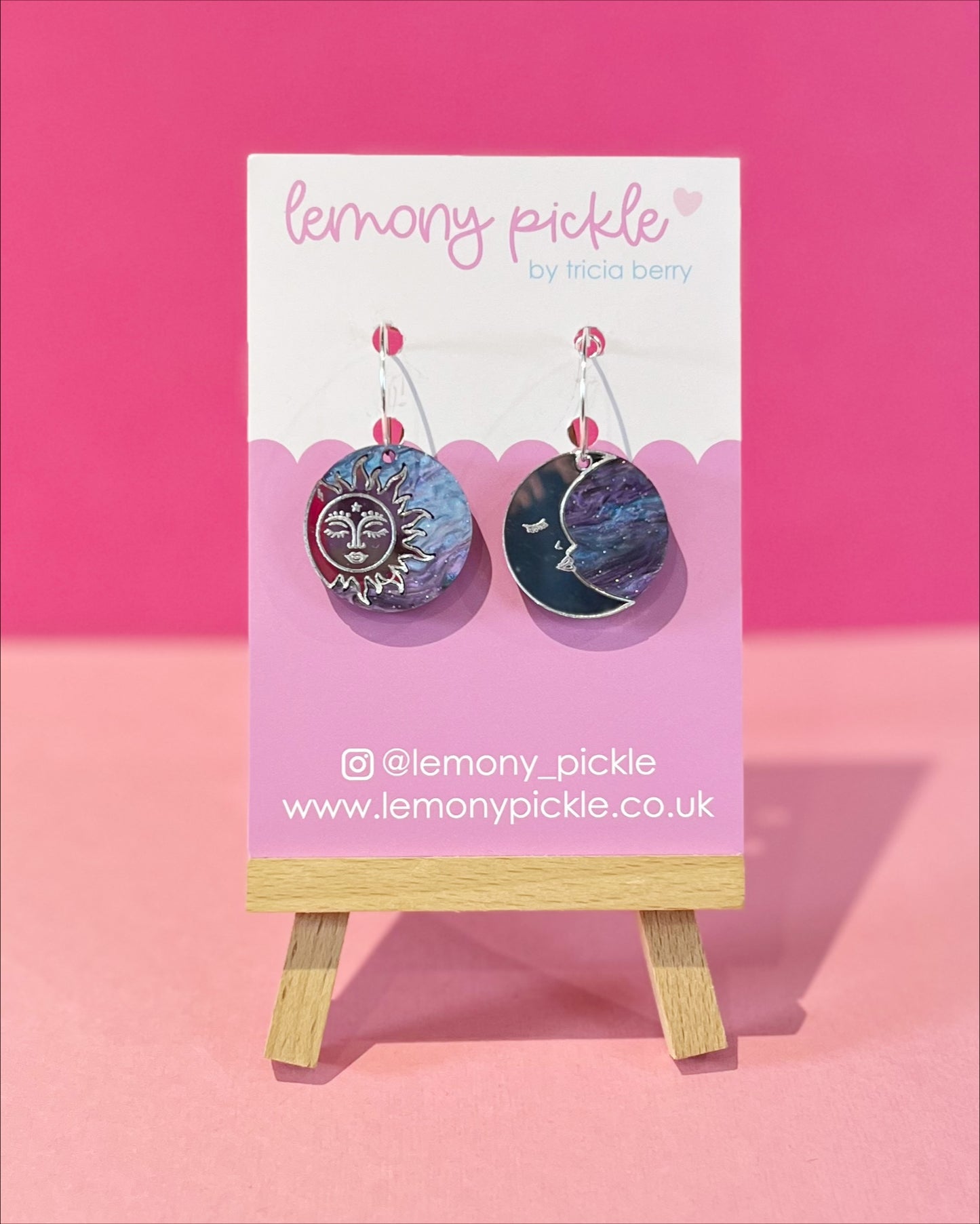 Sun and Moon | Acrylic Earrings
