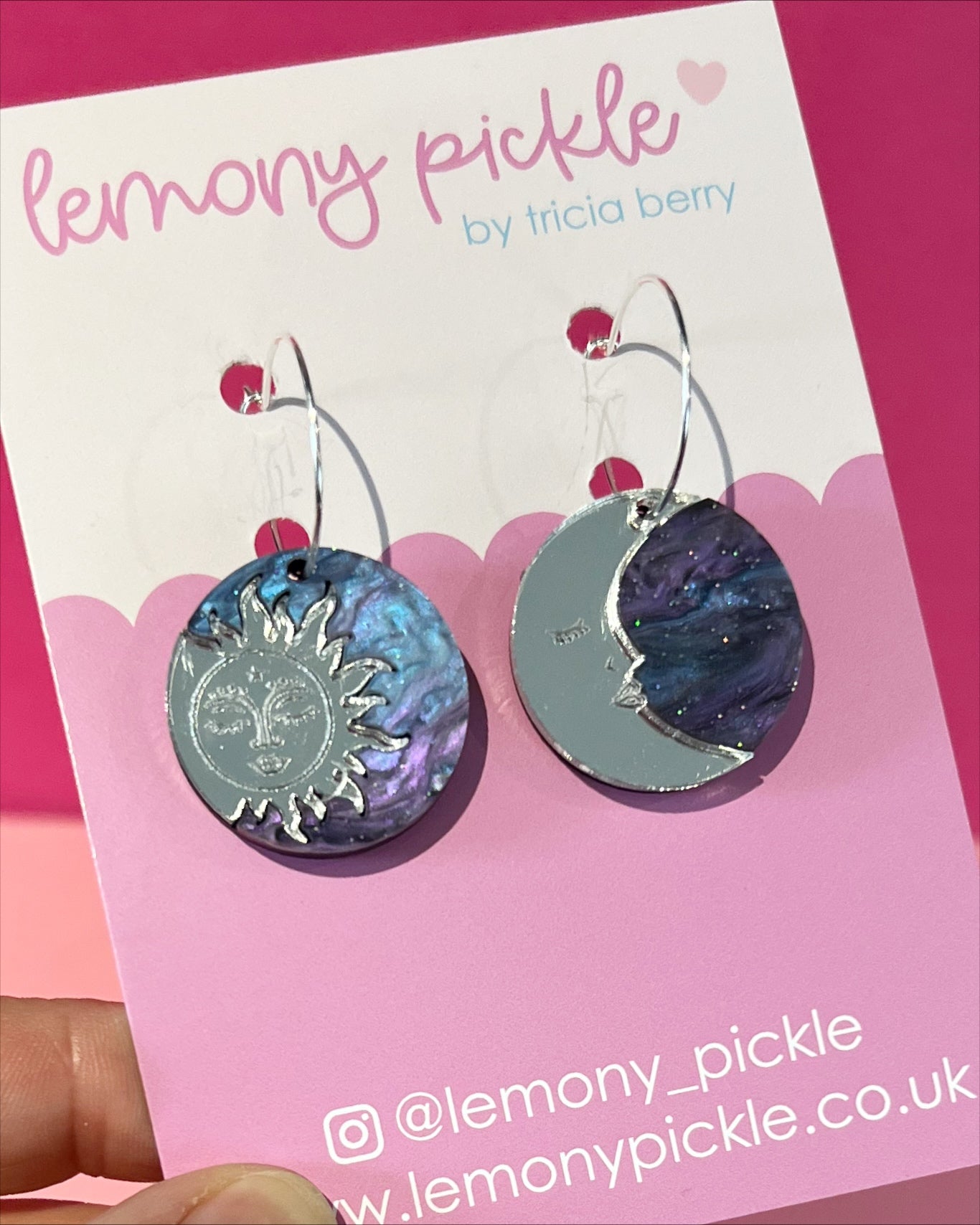 Sun and Moon | Acrylic Earrings