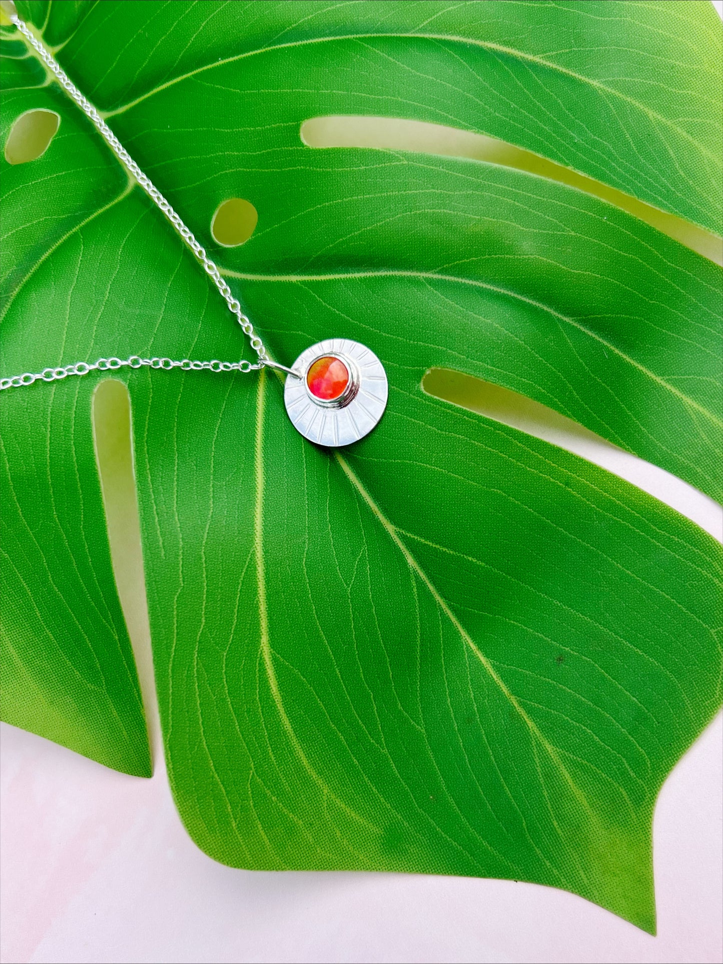 Daybreak | Aurora Opal and Sterling Silver Pendant