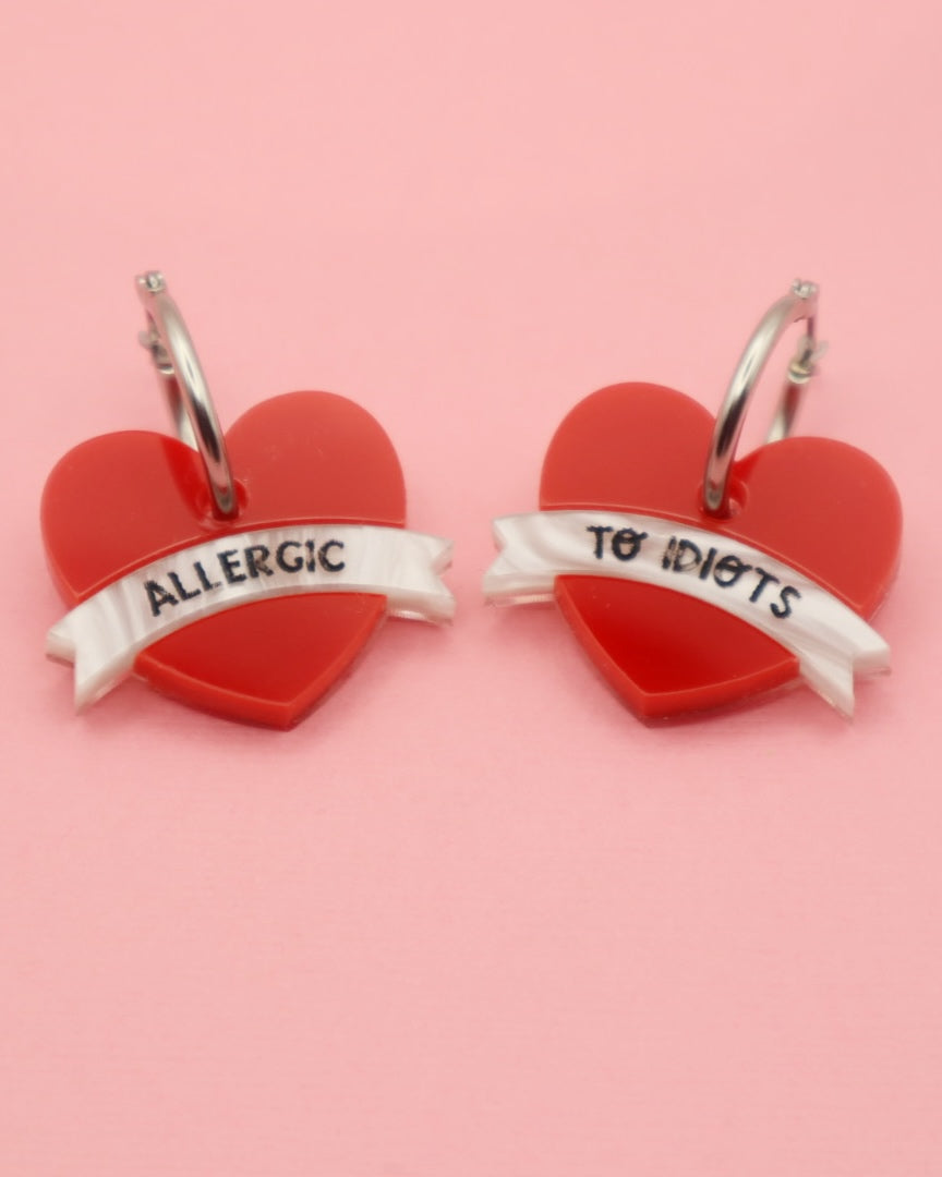 Allergic to Idiots | Acrylic Dangles
