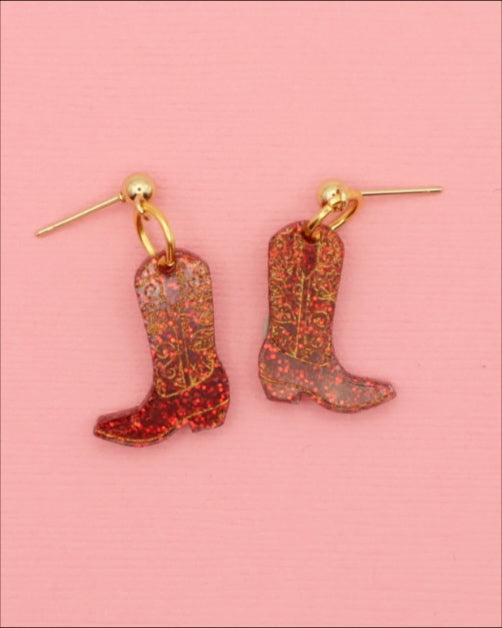 Cowboy Boots | Acrylic Dangles
