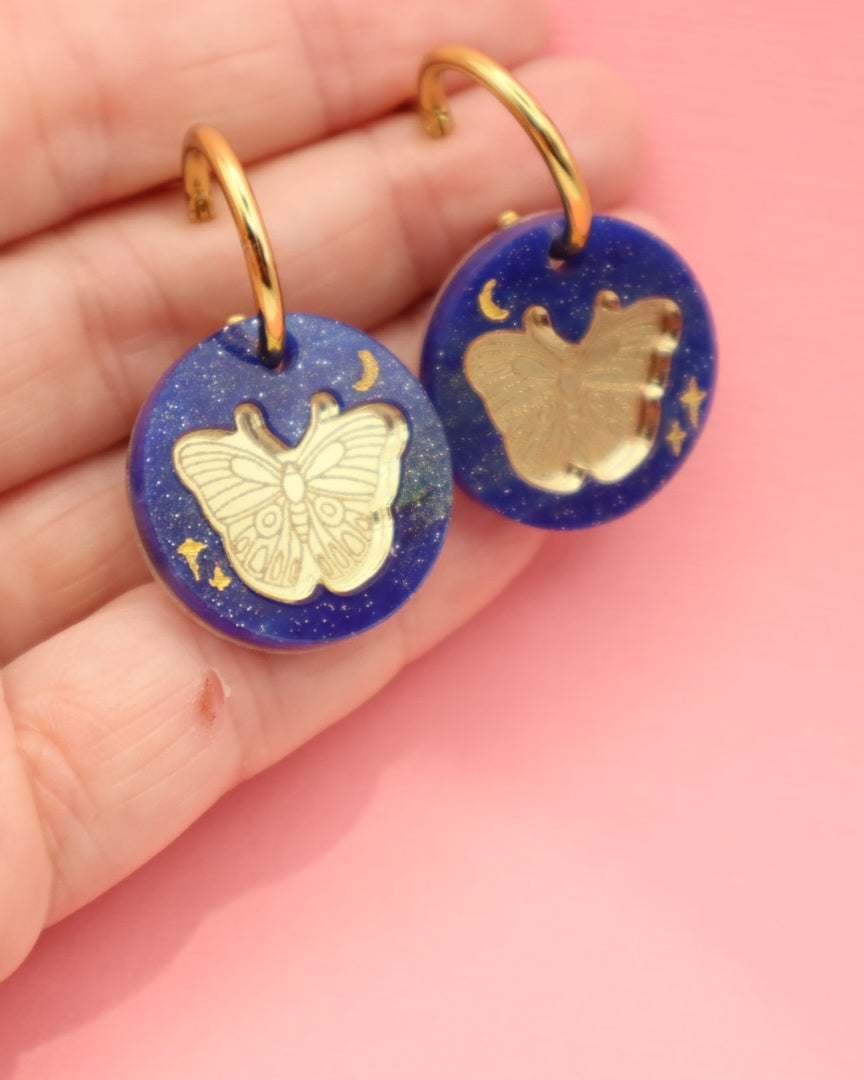 Celestial Moth | Acrylic Dangles
