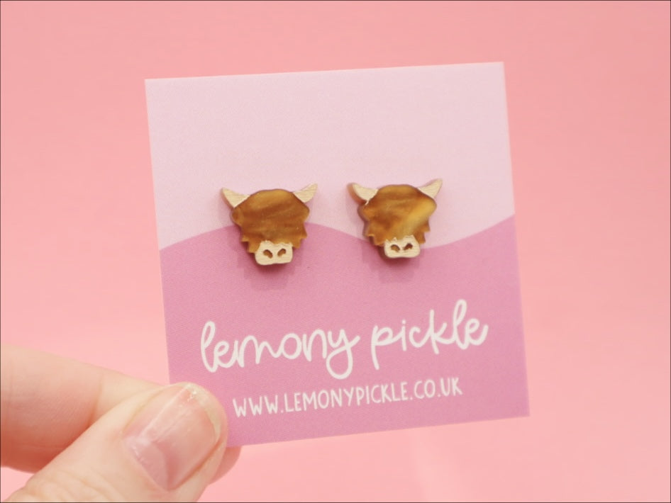 Highland Cows | Acrylic Studs