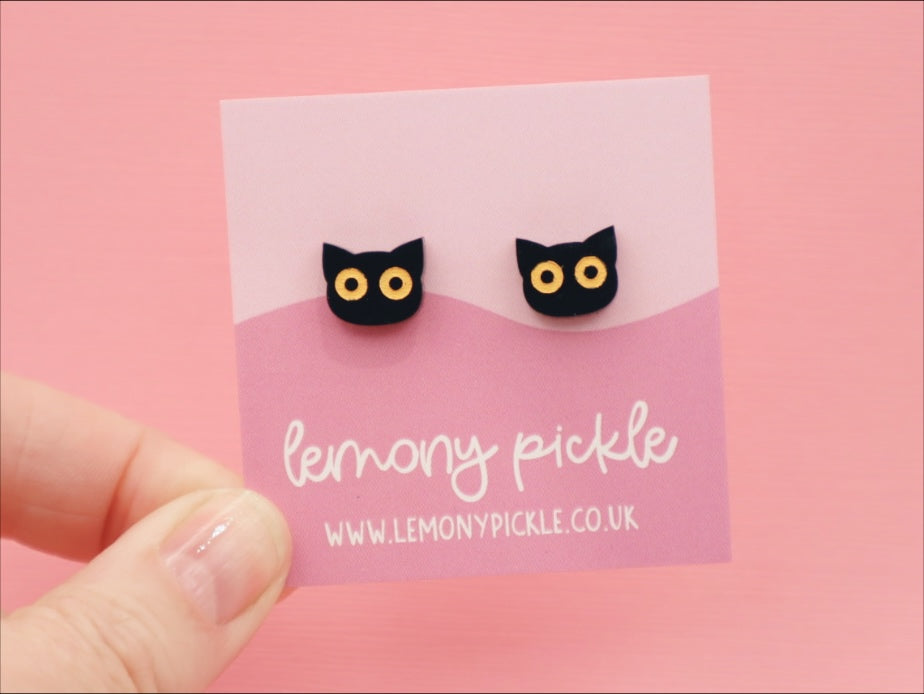 Black Cats | Acrylic Studs