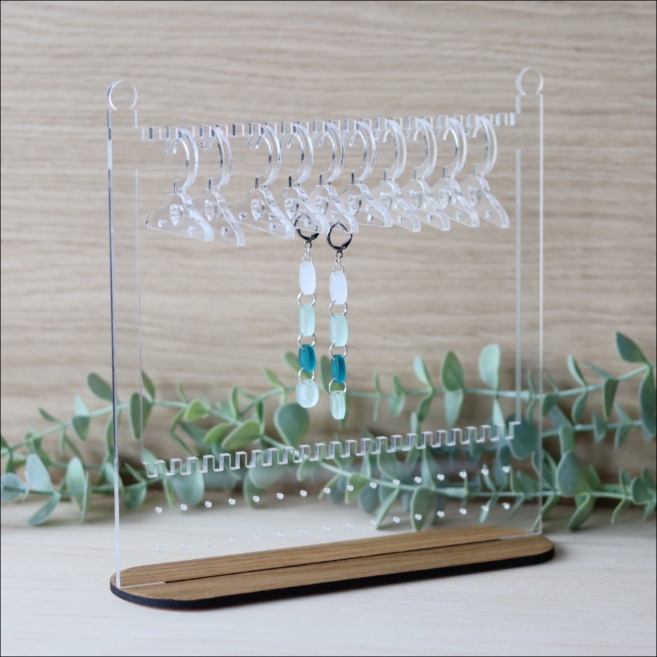 Mini Wardrobe Earring Rail and Hangers | Earring Storage