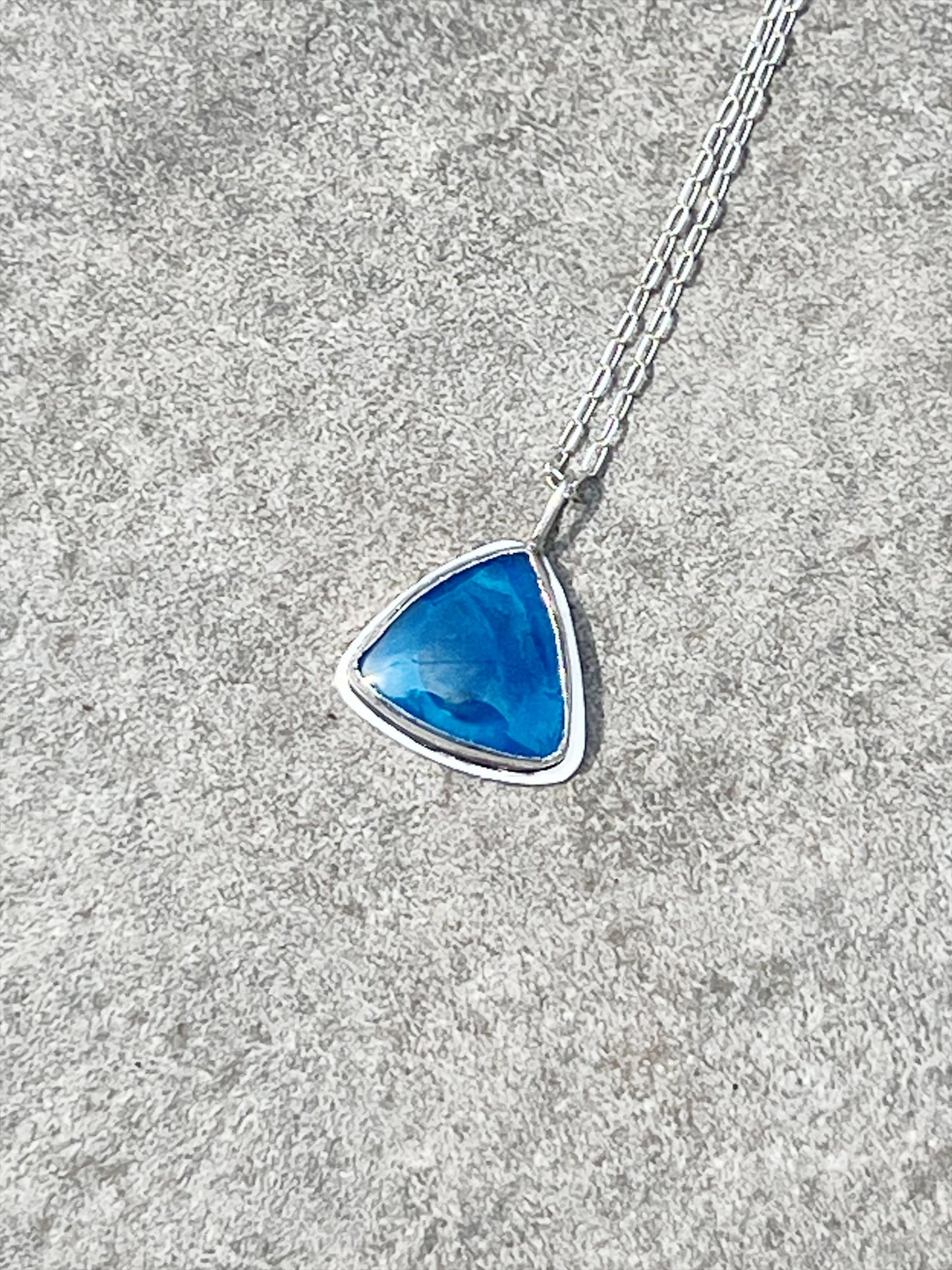 Deep Blue Sea | Surfite and Sterling Silver Pendant