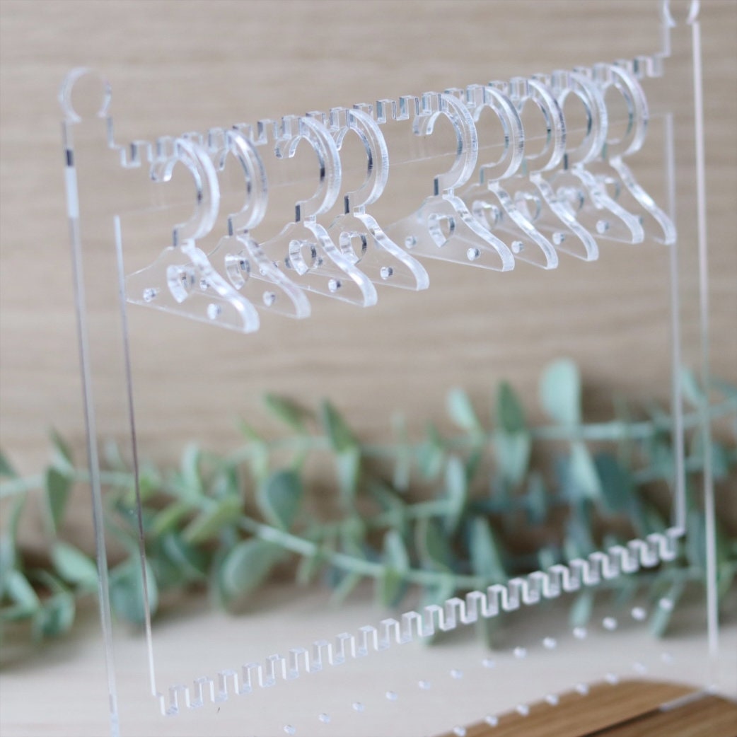 Mini Wardrobe Earring Rail and Hangers | Earring Storage