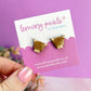 Highland Cow Earrings | Hand Painted Wooden Studs
