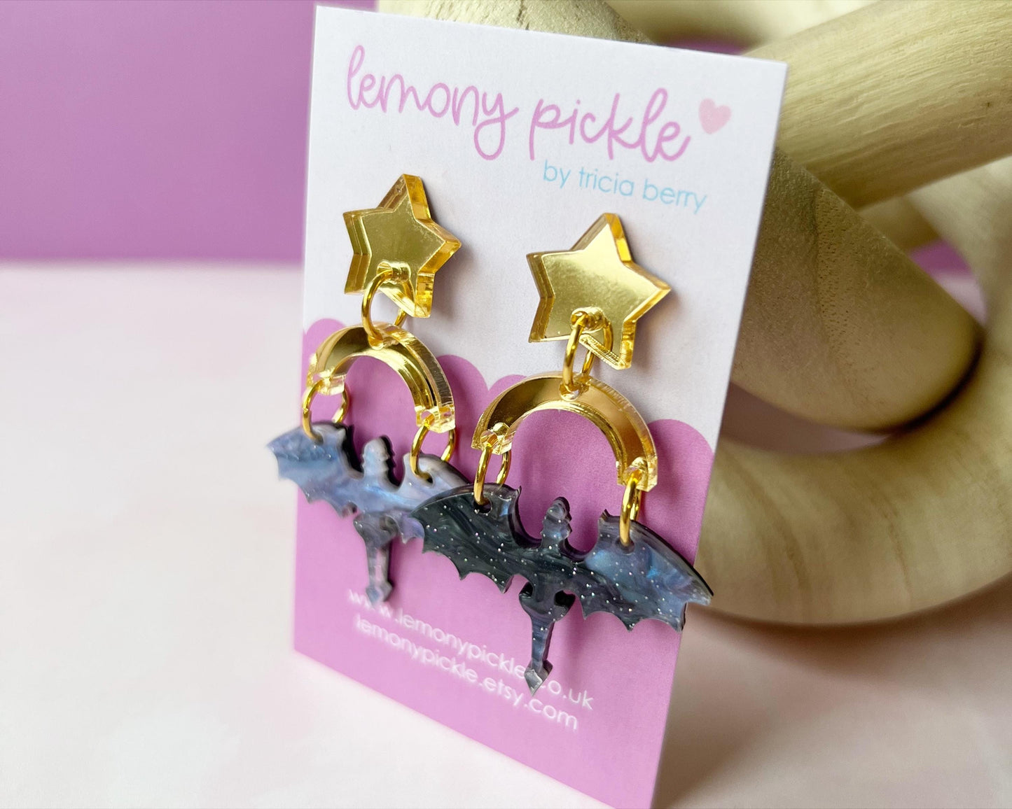 Fantasy Dragon Earrings | Acrylic Statement Earrings