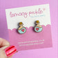 Love Potion Earrings | Handpainted Wooden Studs