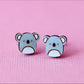 Cute Koala Earrings | Handpainted Wooden Studs
