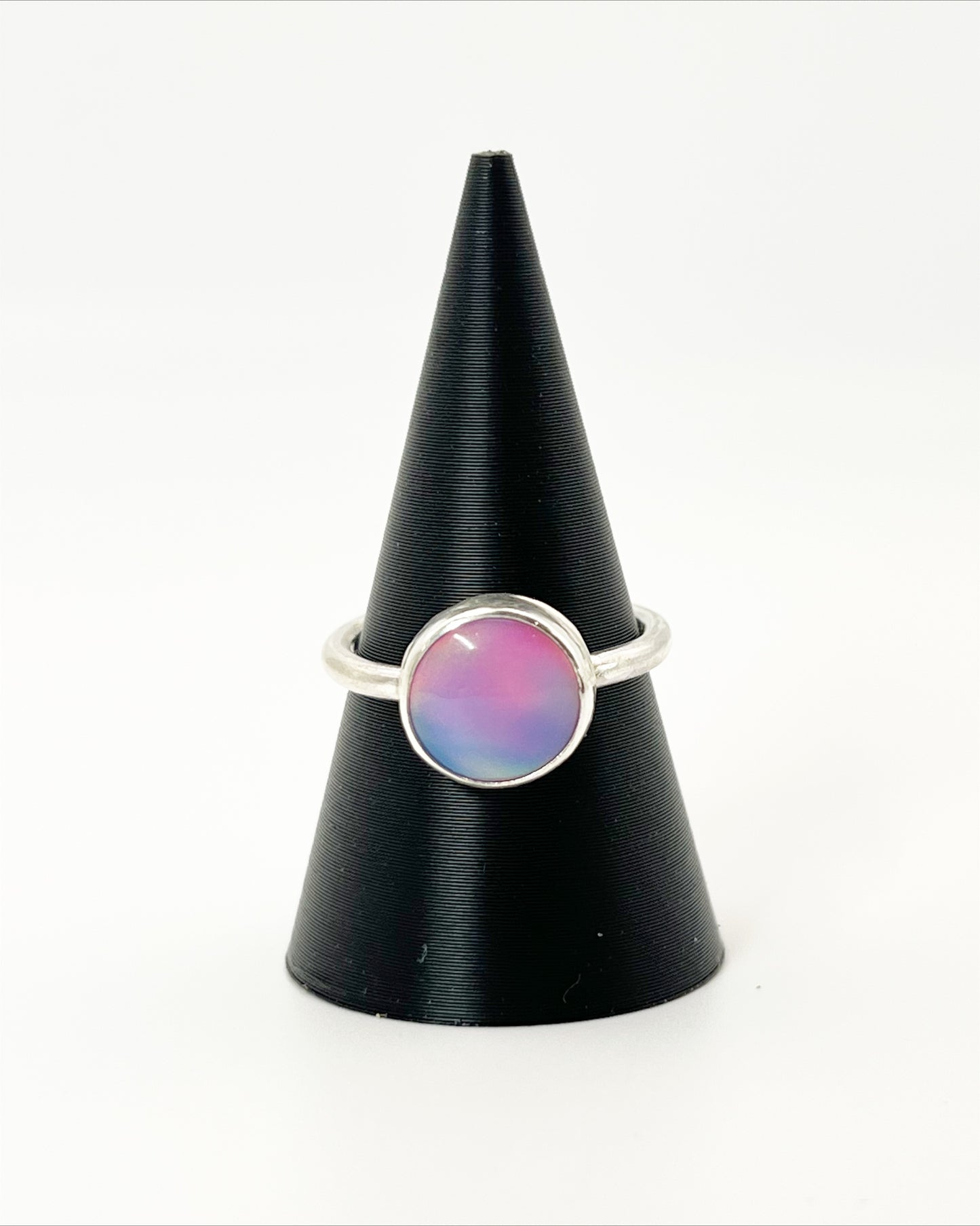 Aurora Opal Ring | Sterling Silver