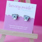 Cute Koala Earrings | Handpainted Wooden Studs
