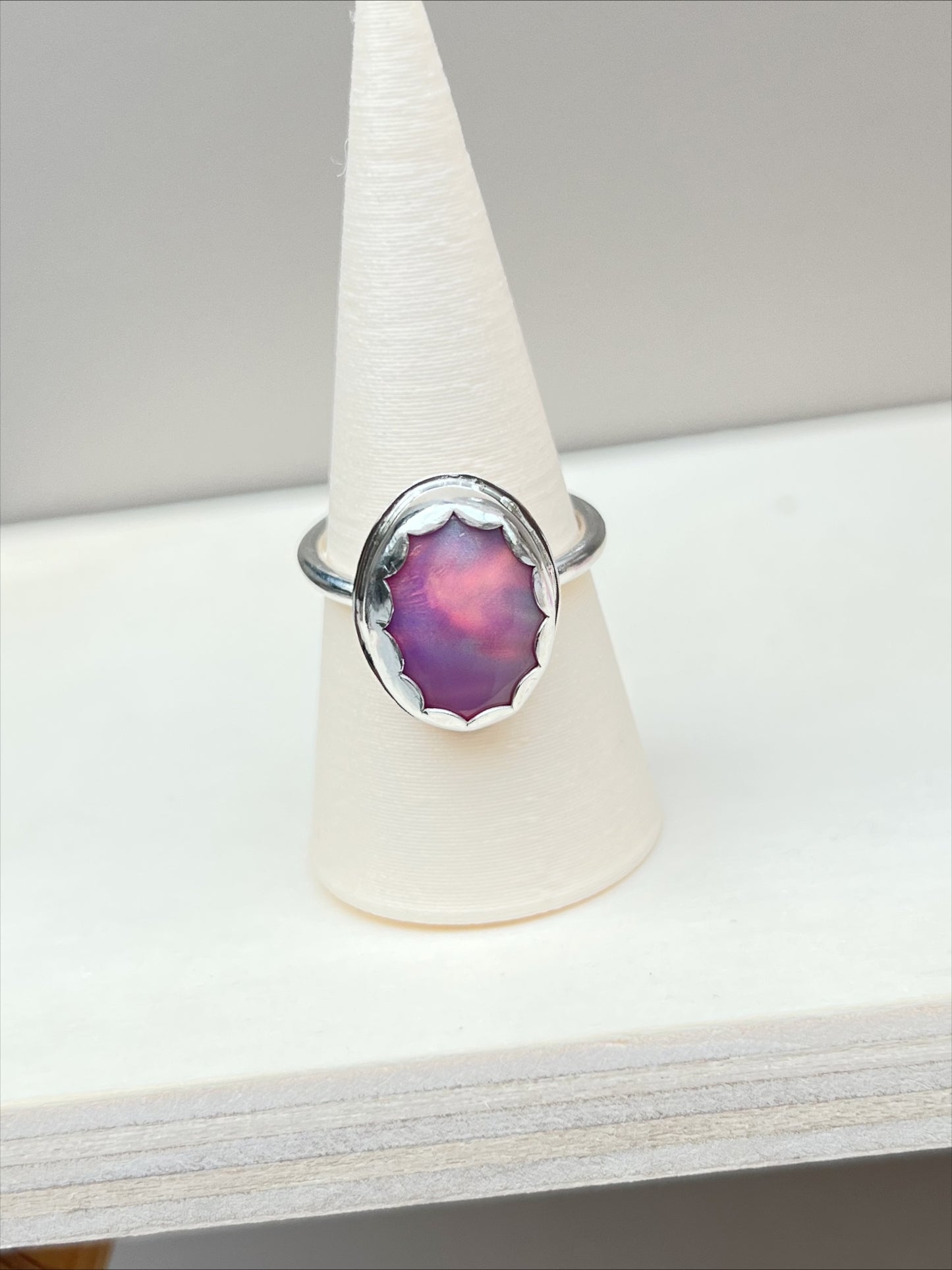 Aurora Opal | Sterling Silver Ring