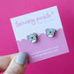 Cute Koala Earrings | Handpainted Wooden Studs