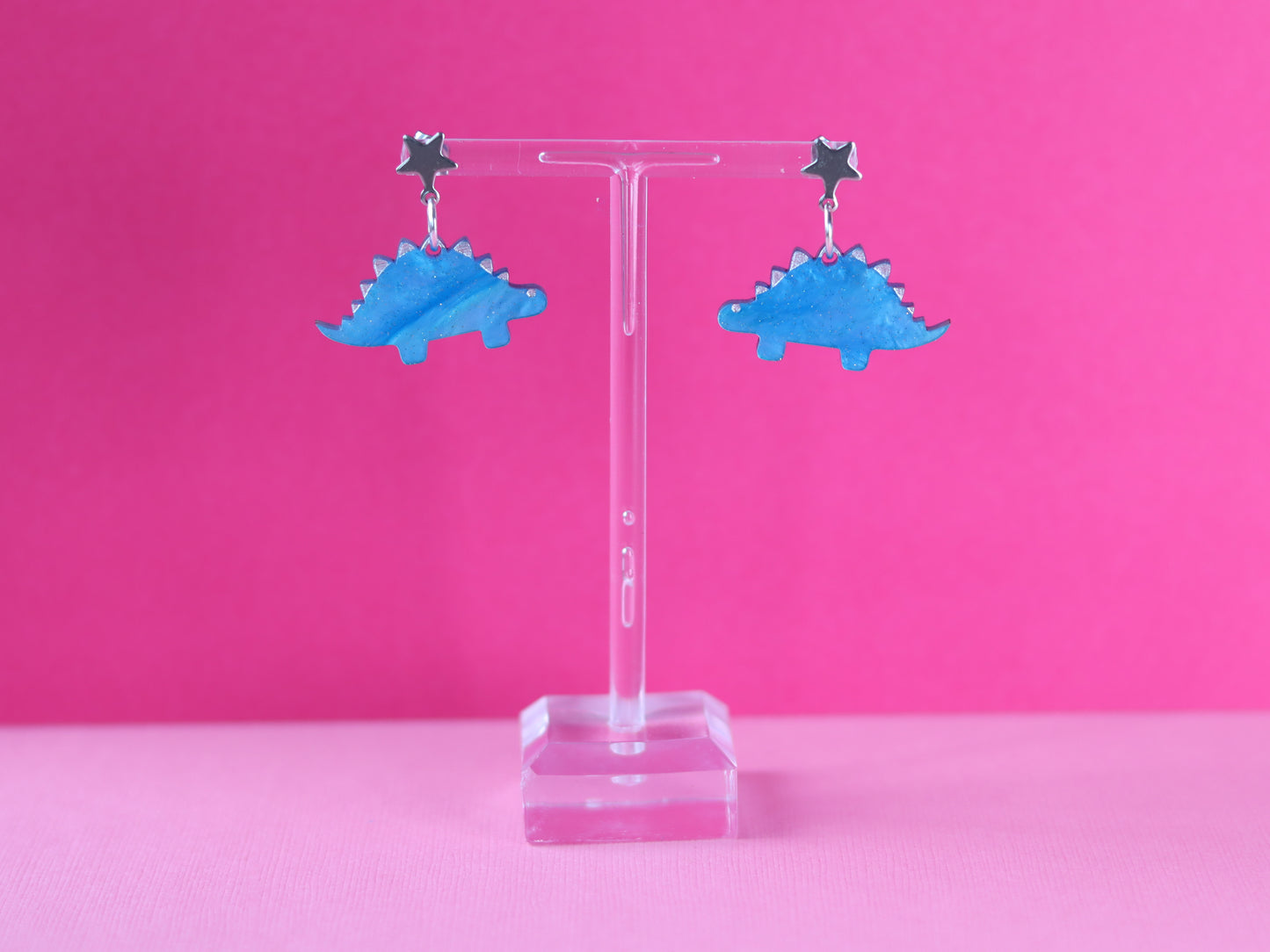 Stegosaurus Dino | Acrylic Earrings