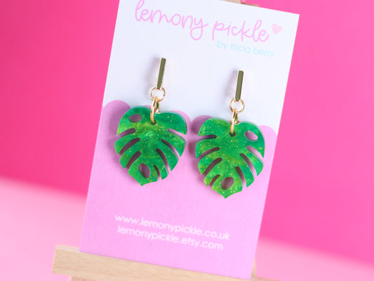 Monstera Leaves | Acrylic Earrings