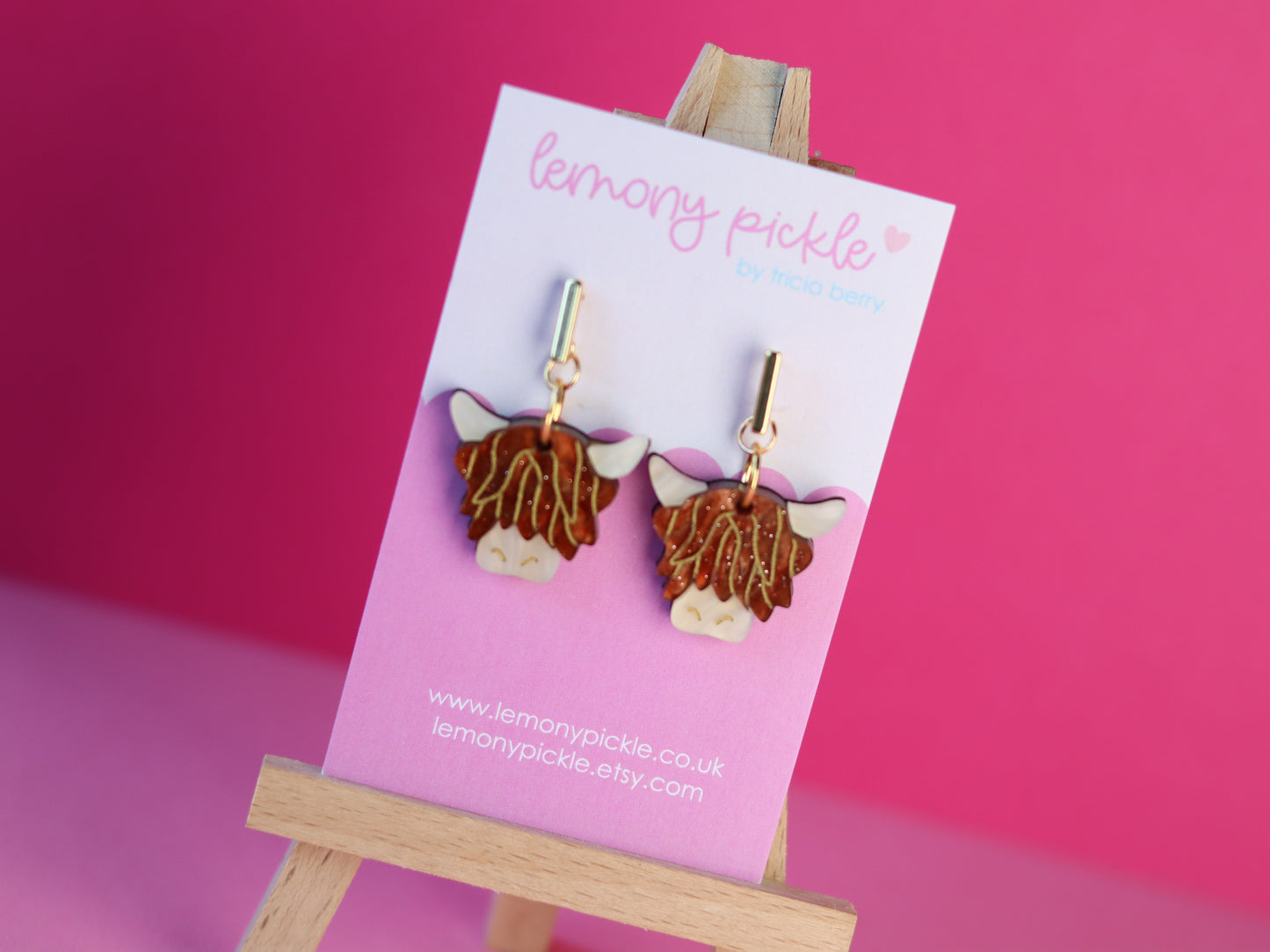 Highland Coo | Acrylic Earrings