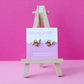 Rainbow Bee Earrings | Handpainted Wooden Studs