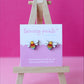 Rainbow Bee Earrings | Handpainted Wooden Studs