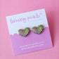 Book Lover Earrings | Hand Painted Wooden Studs
