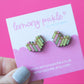Book Lover Earrings | Hand Painted Wooden Studs