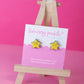 Power Up Stars Earrings | Hand Painted Wooden Studs