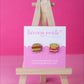 Burger and Fries Earrings | Hand Painted Wooden Studs