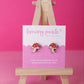 Fly Agaric Mushroom Earrings | Hand Painted Wooden Studs
