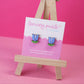Tulip Earrings | Handpainted Wooden Studs