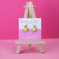 Lemon Earrings | Handpainted Wooden Studs