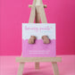 Capybara Earrings | Handpainted Wooden Studs