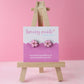 Blossom Earrings | Handpainted Wooden Studs