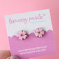 Blossom Earrings | Handpainted Wooden Studs