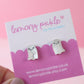 Cute Ghost Earrings | Handpainted Acrylic Studs