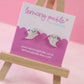 Cute Ghostie Earrings | Handpainted Acrylic Studs