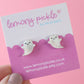 Cute Ghostie Earrings | Handpainted Acrylic Studs