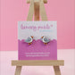Seagull Earrings | Handpainted Wooden Studs